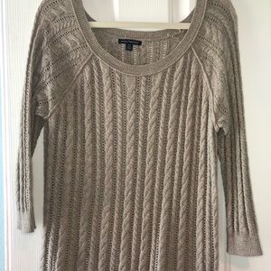American eagle light brown sweater